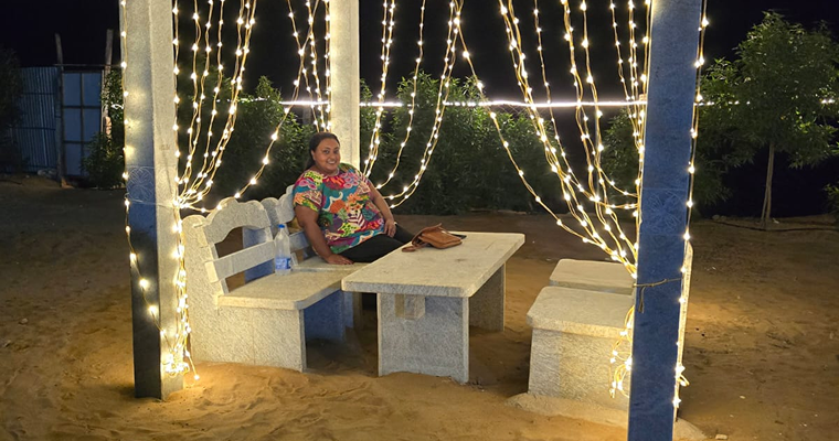 guest party at golden musk beach villa